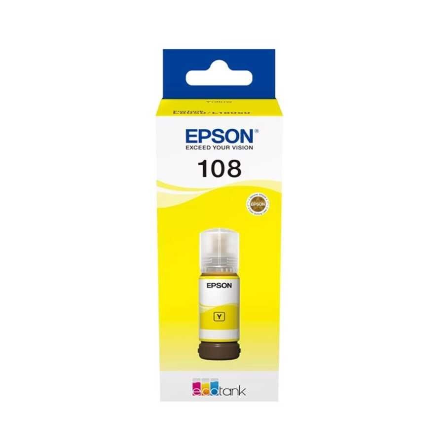 Epson 108 Ecotank 70ml. Mürekkep Yellow