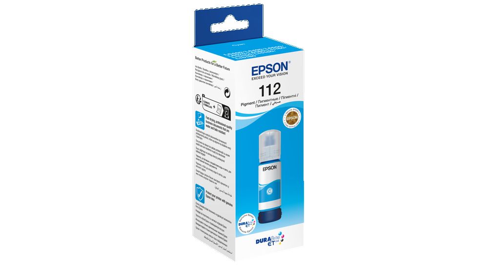 Epson 112 Ecotank 127ml Mürekkep Cyan (Mavi)