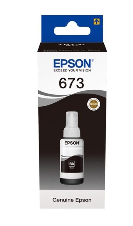 Epson 673 70ml. Mürekkep Black (Siyah)