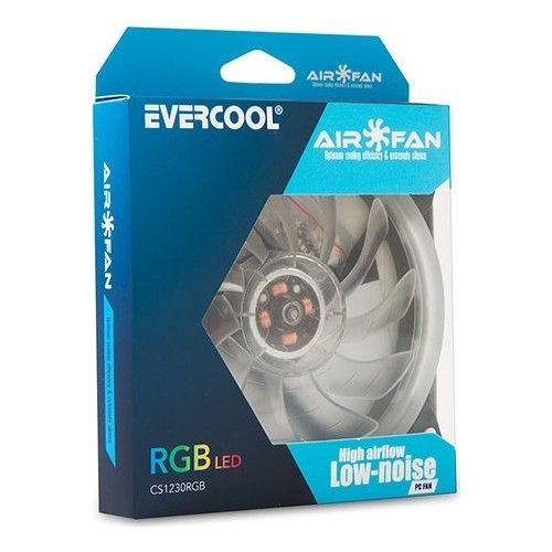 Evercool CS1230RGB 120x120x25mm 7 Renkli Kasa Fanı #2