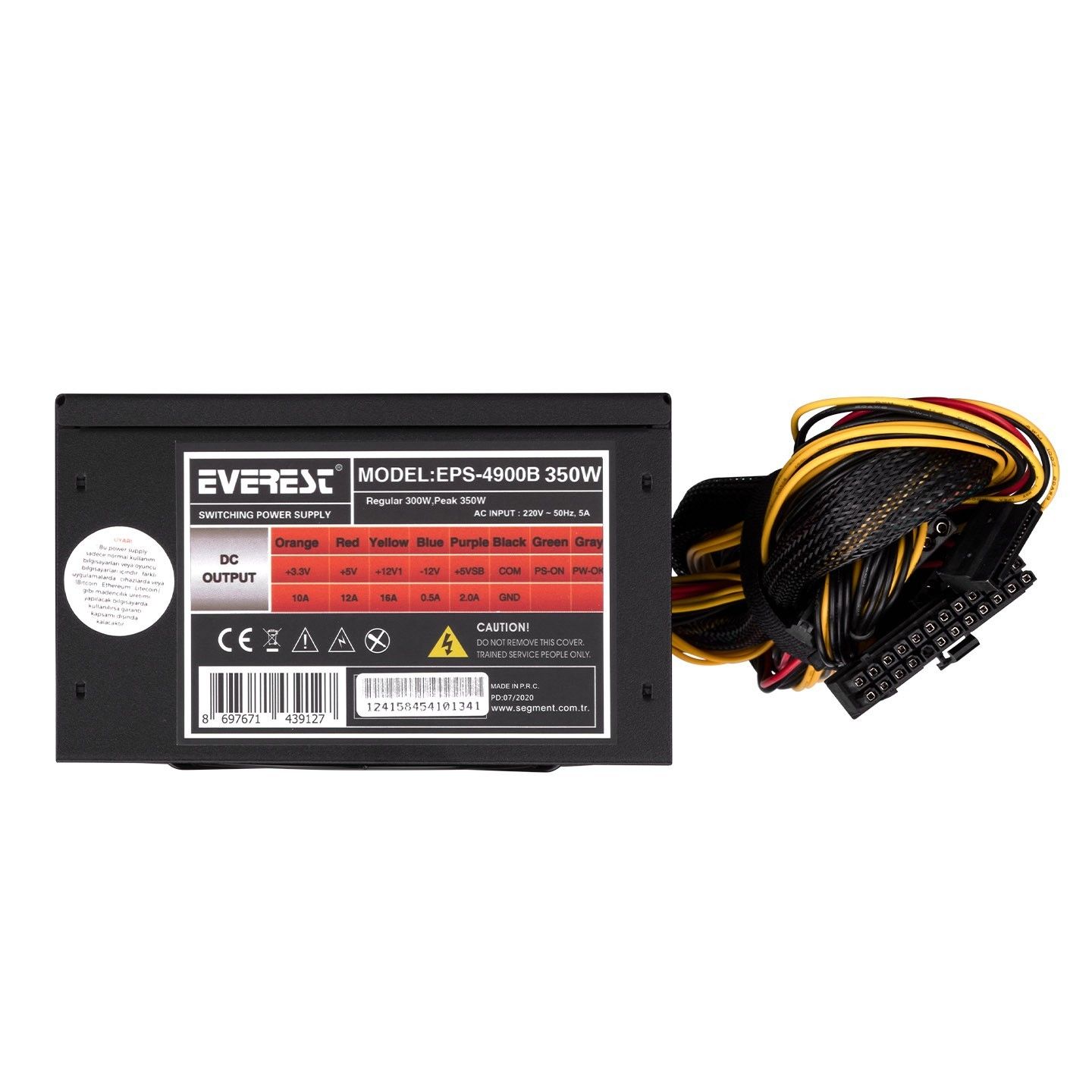 Everest EPS-4900B 350W 3xSata 6+4 Pin Power Supply #4