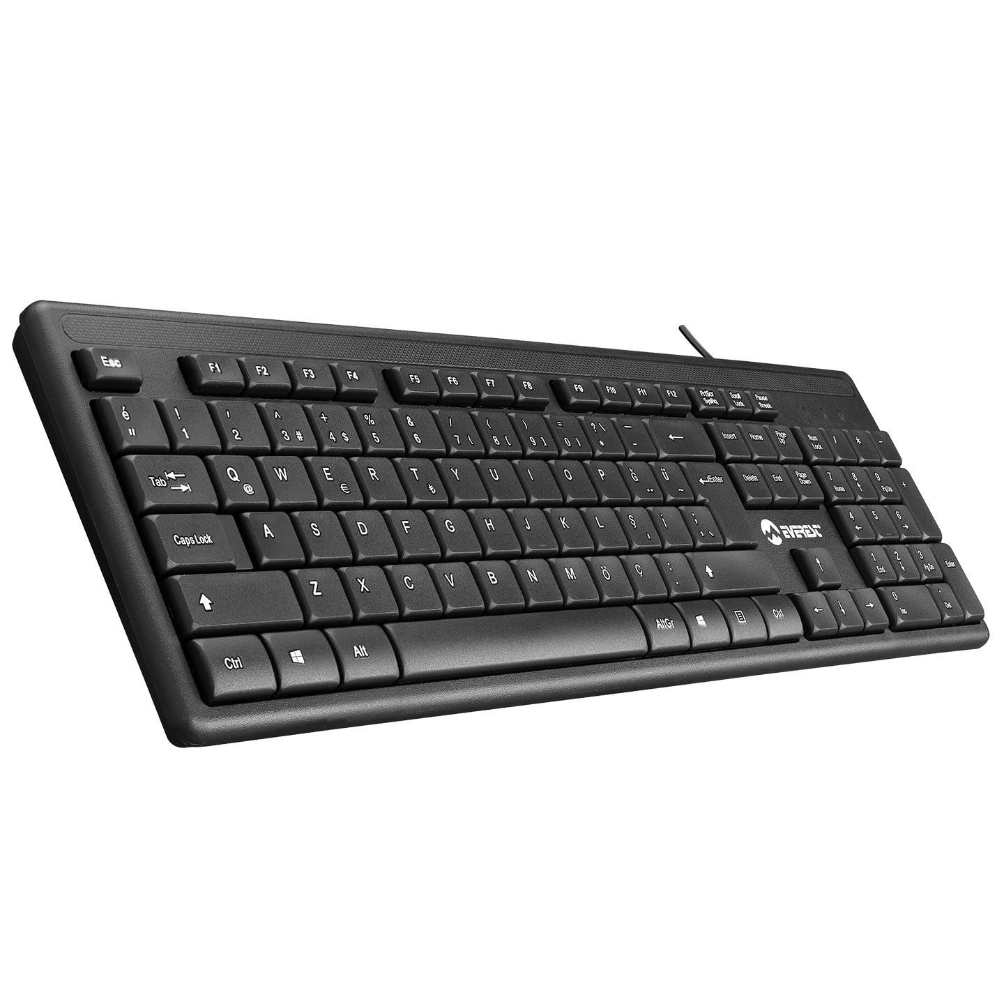 Everest KB-1002 Siyah Usb Kablolu Standart Klavye