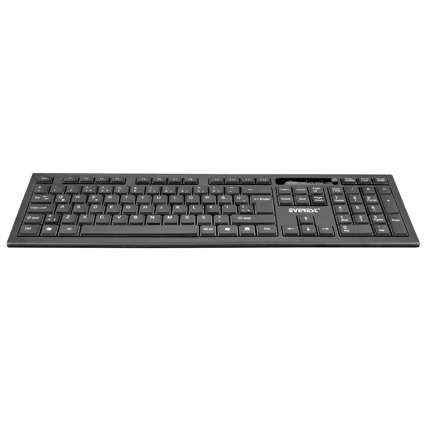 Everest KM-6121 Siyah Kablosuz Q Klavye Mouse Set #2