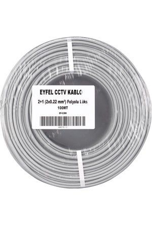 Eyfel EF-C250 2+1 (0.22mm) Cctv Kamera Kablo 250m.