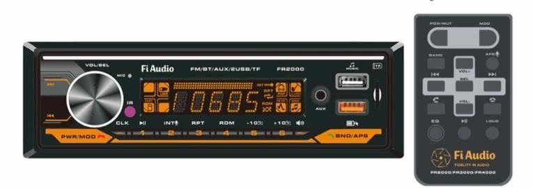 Fi Audio FR2000 FM/BT/AUX/2 USB/TF Oto Teyp