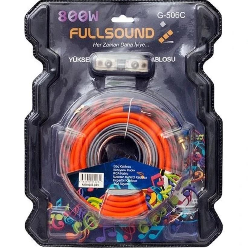 FullSound G-506C 8GA 800W Anfi Kablo Seti