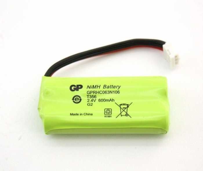 GP T356-2U1 2.4V 600 Mah Telsiz Pili #2