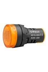 Gwest AD116-22DS 220V 22mm Sinyal Lambası Sarı #2