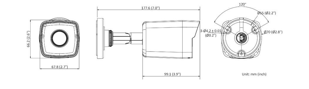 Hikvision DS-2CD1023G0-IUF 2Mp 4mm IR IP Bullet #2