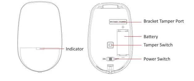 Hikvision DS-PDP15P-EG2-WE Kablosuz Pır Dedektör