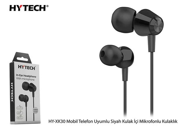 Hytech HY-XK30 Siyah Mikrofonlu Kulakiçi Kulaklık #2