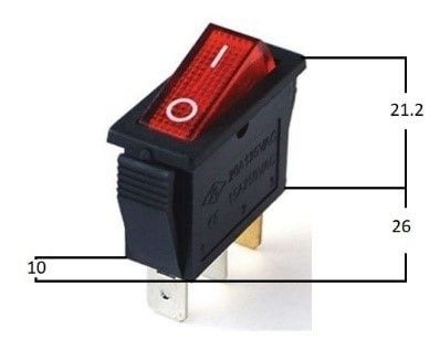 IC113 Tekli Adaptör Anahtarı (Işıklı)