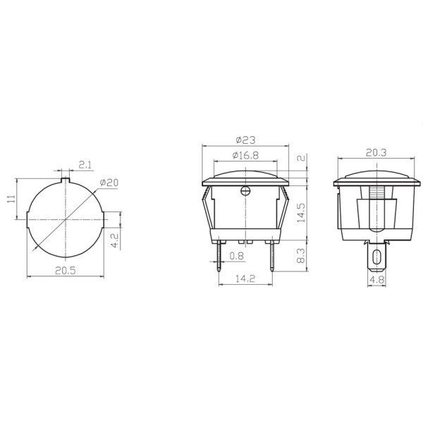 IC131D Led Sinyal Lambası 12V DC Kırmızı #2