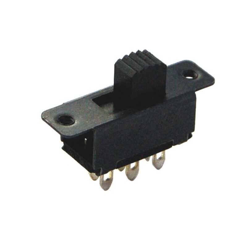 IC208A 6 Pin ON-OFF-ON Sürgülü Anahtar