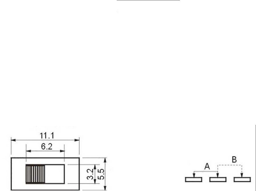 IC208A 6 Pin ON-OFF-ON Sürgülü Anahtar #2