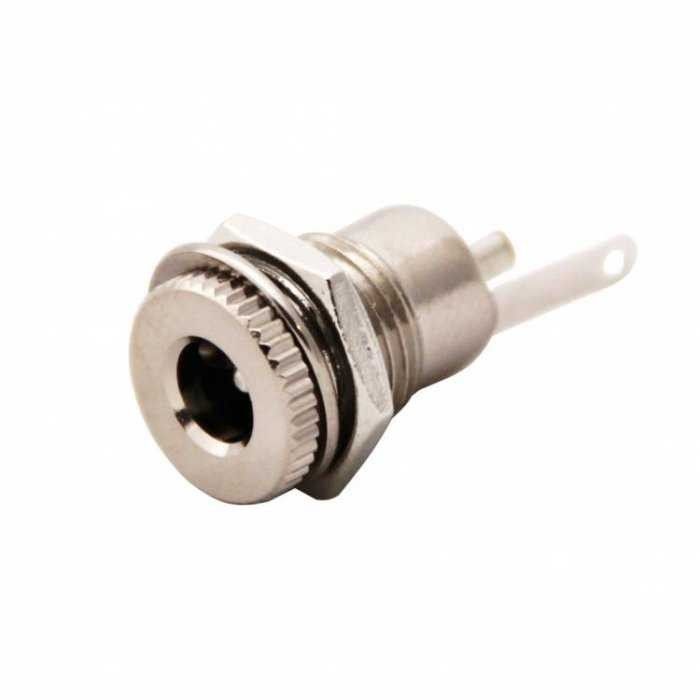 IC258D 2.1mm Metal Yuvarlak Somunlu Dc Şase Soket