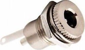 IC258D 2.1mm Metal Yuvarlak Somunlu Dc Şase Soket #2