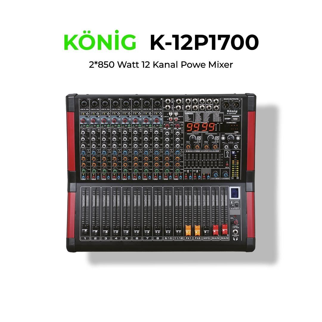 König K-12P1700 2x850W 12 Kanal Power Mikser #2