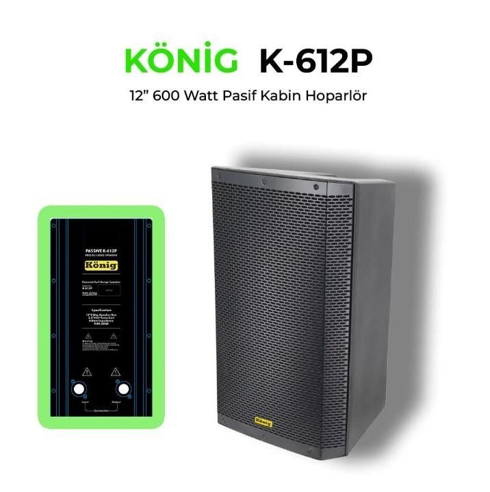 König K-612P 12' 600W Pasif Kabin Hoparlör