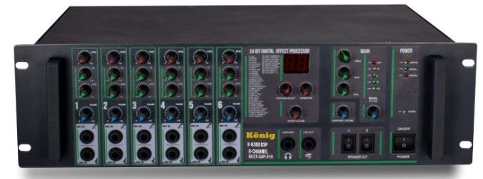 König K-6300 DSP 4-8 Ohm 300W 6 Kanal Anfi