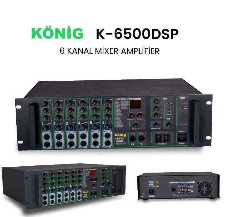 König K-6500 DSP 4-8 Ohm 500W 6 Kanal Anfi