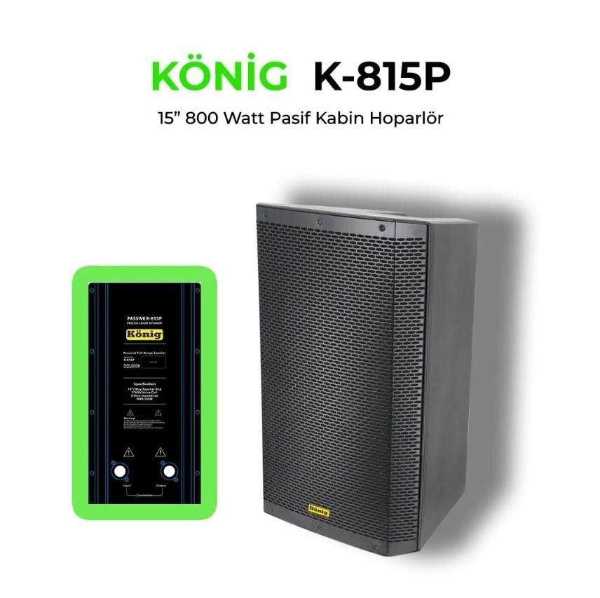 König K-815P 15' 800W Pasif Kabin Hoparlör