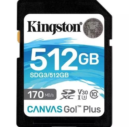 Kingston Canvas Go Plus 512Gb SDXC Hafıza Kartı