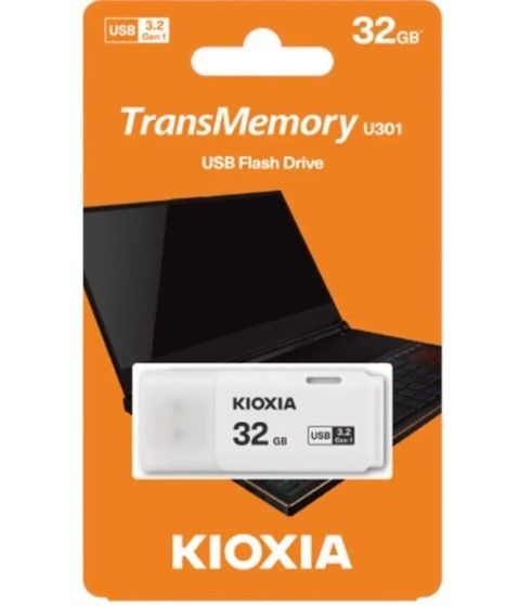 Kioxia 32Gb U301 Beyaz Usb 3.2 Gen 1 Flash Bellek