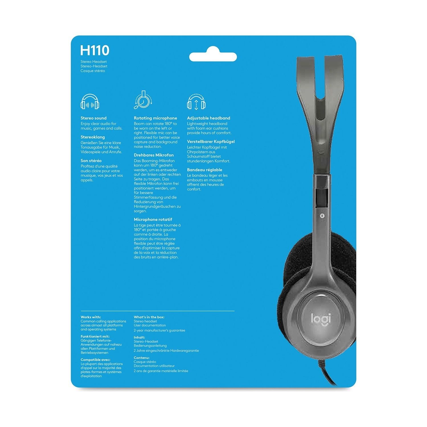 Logitech H110 Stereo Headset Mikrofonlu Kulaklık #4