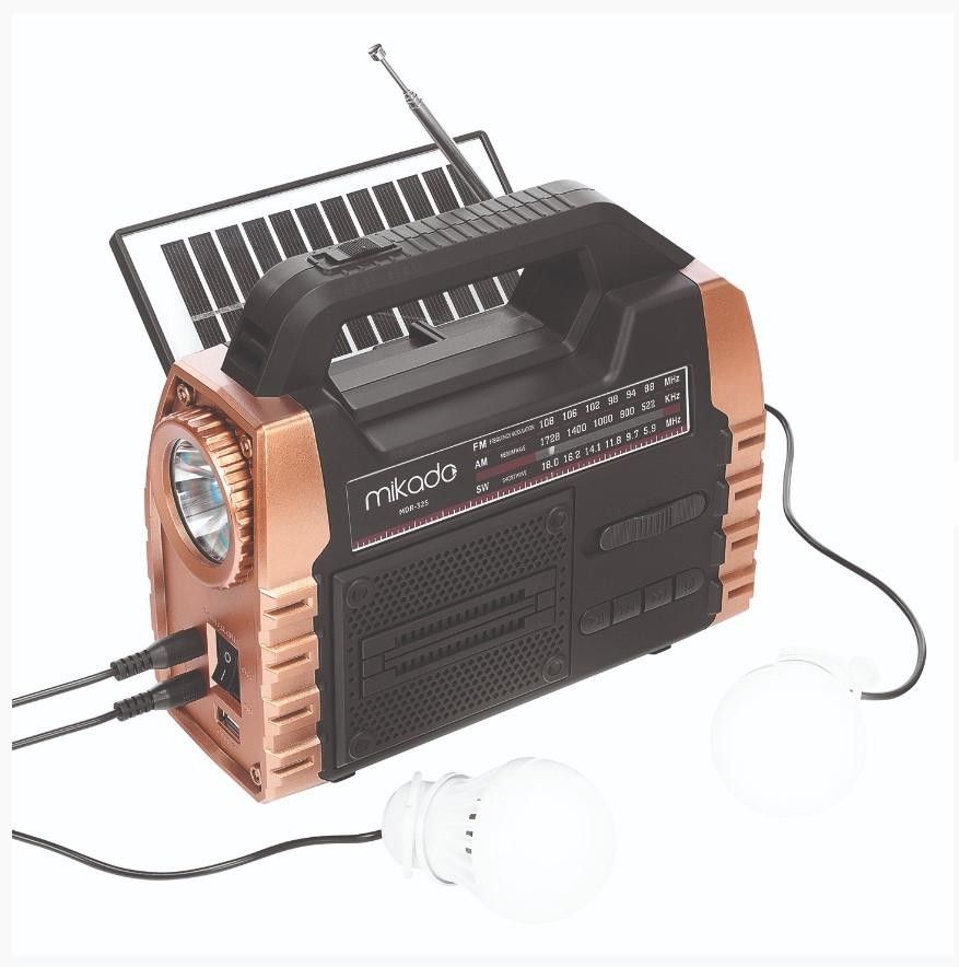 Mikado MDR-325 Retro Usb/Tf/Solar/Powerbank Radyo