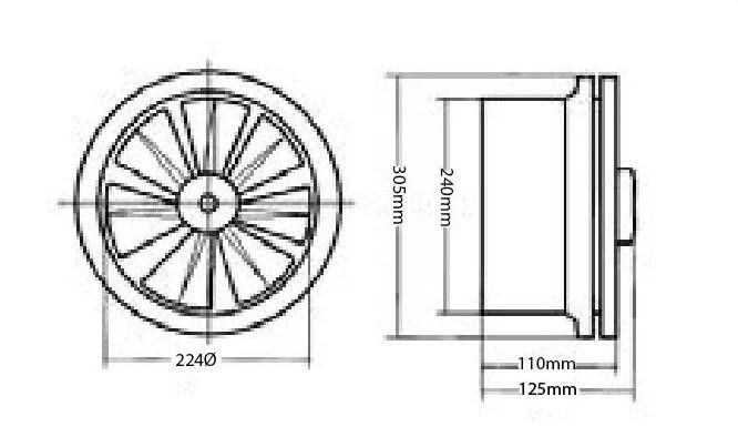 Mutlusan MB 250 Aksiyel Baca Aspiratörü #2