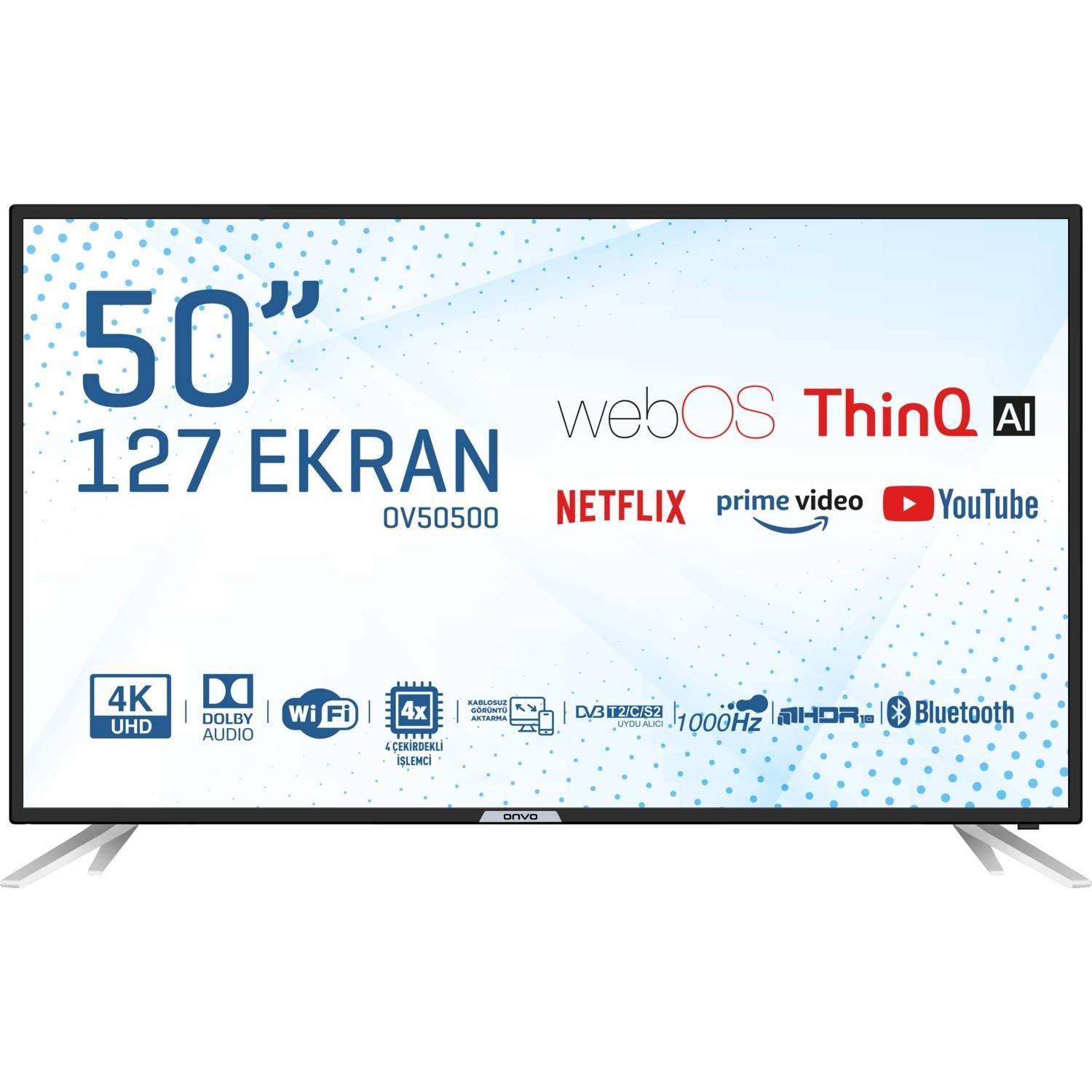 Onvo OV50500 50' 127 Ekran Uydulu webOS 4K Smart