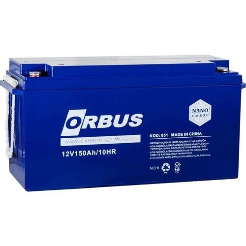 Orbus 12V 150Ah Bakımsız Nano Karbon Jel Akü