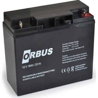 Orbus 12V 18Ah Bakımsız Kuru Akü