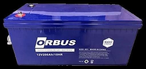 Orbus 12V 200Ah Bakımsız Nano Karbon Jel Akü