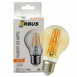 Orbus 6W E27 600 Lm A60 Sarı Filament Led Ampul