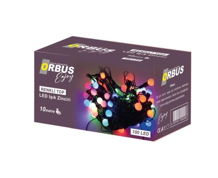 Orbus Renkli Top Led Işık Zinciri 10m. #2