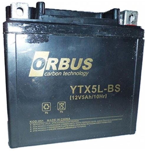 Orbus YTX5L-BS 12V 5Ah Karbon Motosiklet ATV Aküsü