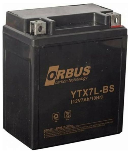 Orbus YTX7L-BS 12V 7Ah Motosiklet ATV Aküsü