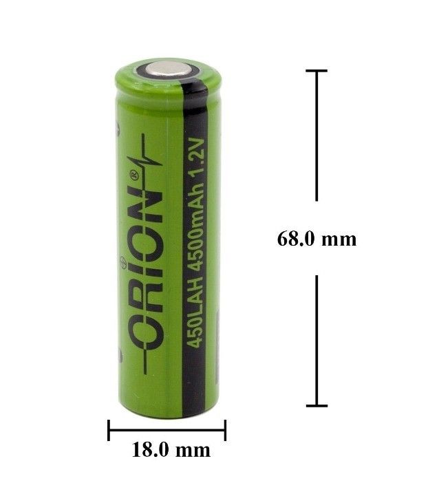 Orion 1.2V 4500mAh 18650 Ni-Mh Şarjlı Pil #2