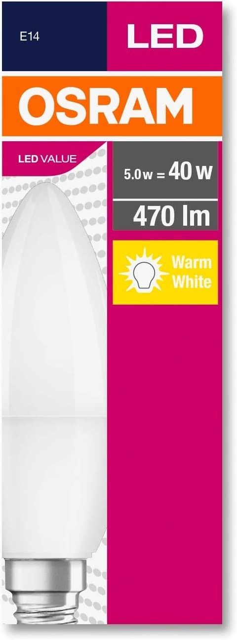 Osram Led Value 4.9W E14 Beyaz Led Mum Ampul #3