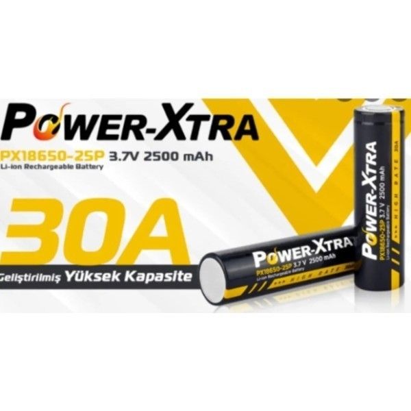 Power-Xtra PX18650-25P 3.7V 2500 mAh Li-ion Şarjlı