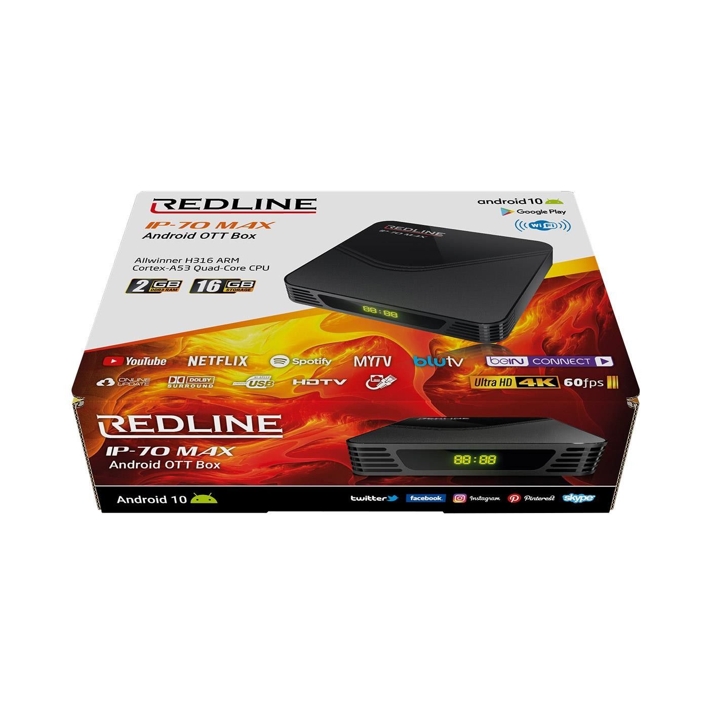 Redline IP-70 MAX 2Gb 16Gb Android 10 Tv Box #3