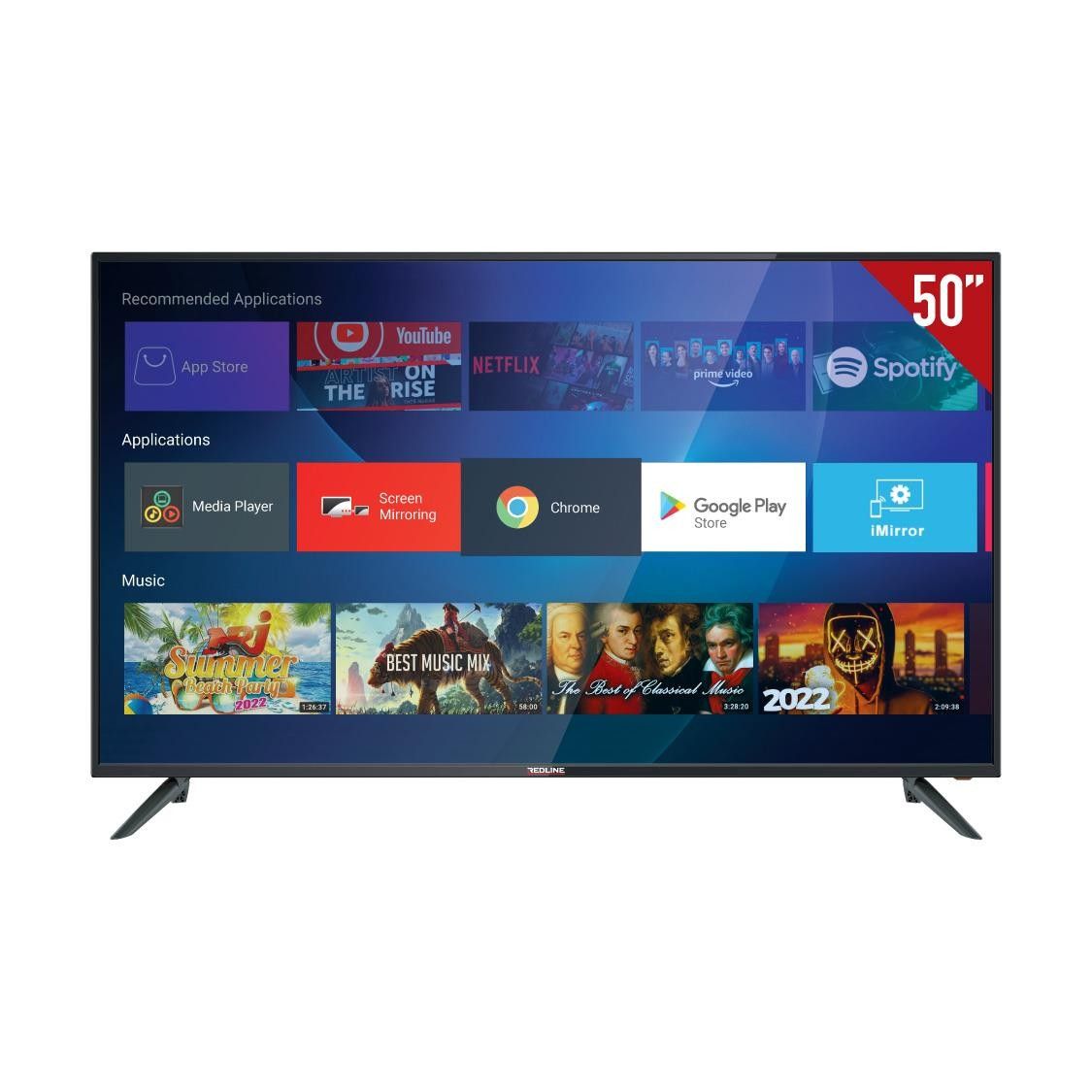 Redline MRT50 50' 127 Ekran 4K UHD Android Led Tv