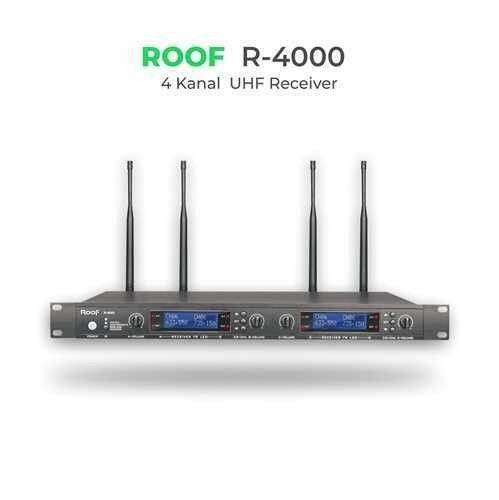 Roof R-4000 UHF 4 Kanal Telsiz Mikrofon Alıcısı 470-790MHz #2