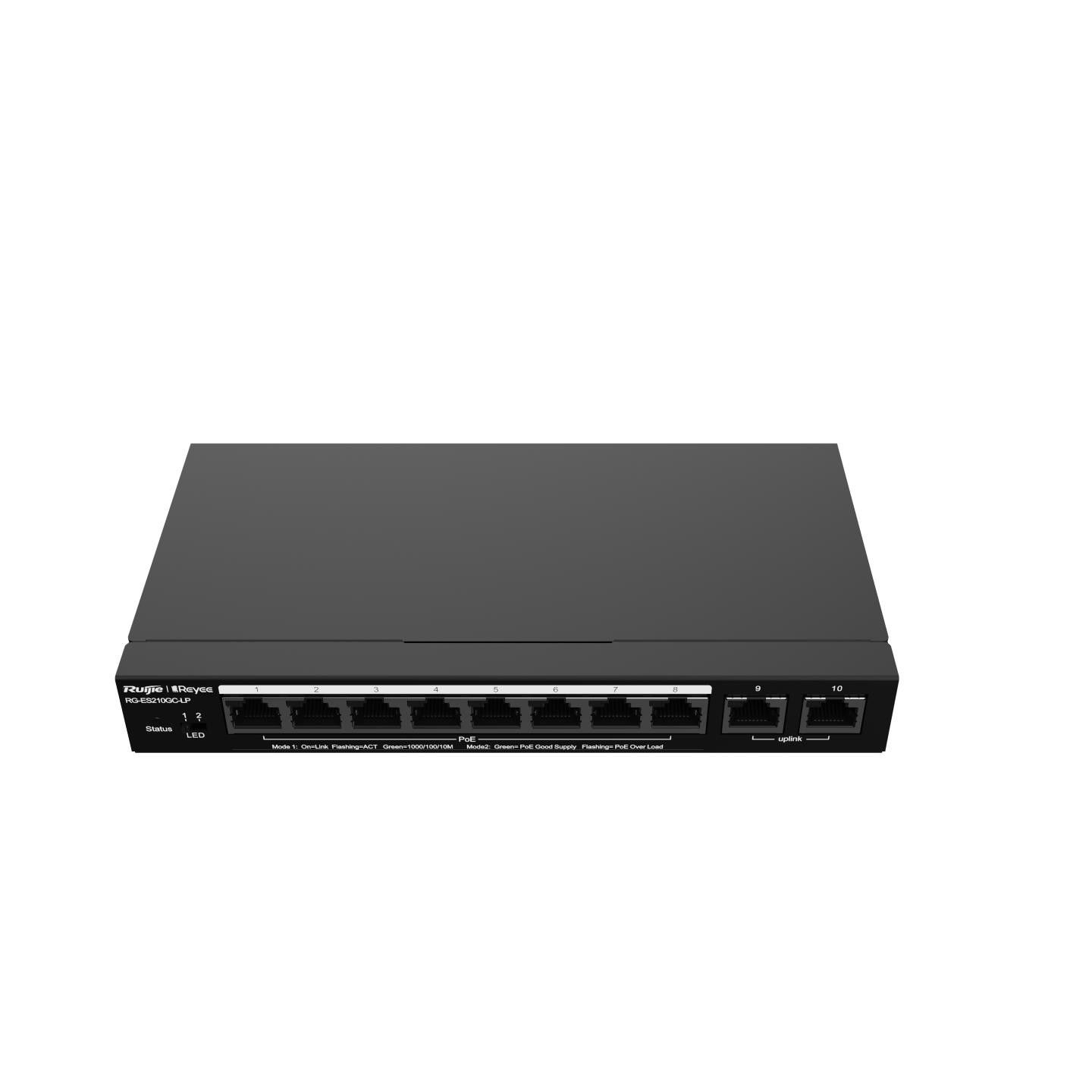 Ruijie RG-ES210GC-LP10 Port Gigabit PoE Switch