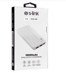 S-Link IP-G10N 10000mAh 2xUSB Beyaz Powerbank #3