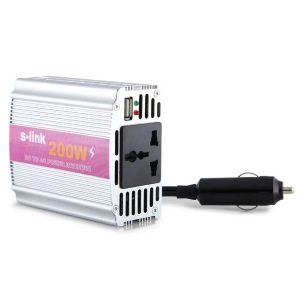 S-Link SL-200W 200W DC 12V-230V Çakmaktan İnvertör #2