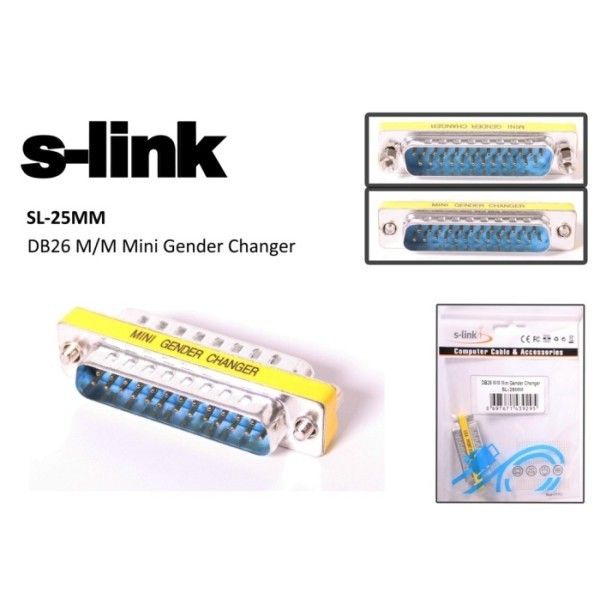 S-Link SL-25mm 25 Pin Erkek Erkek Çevirici