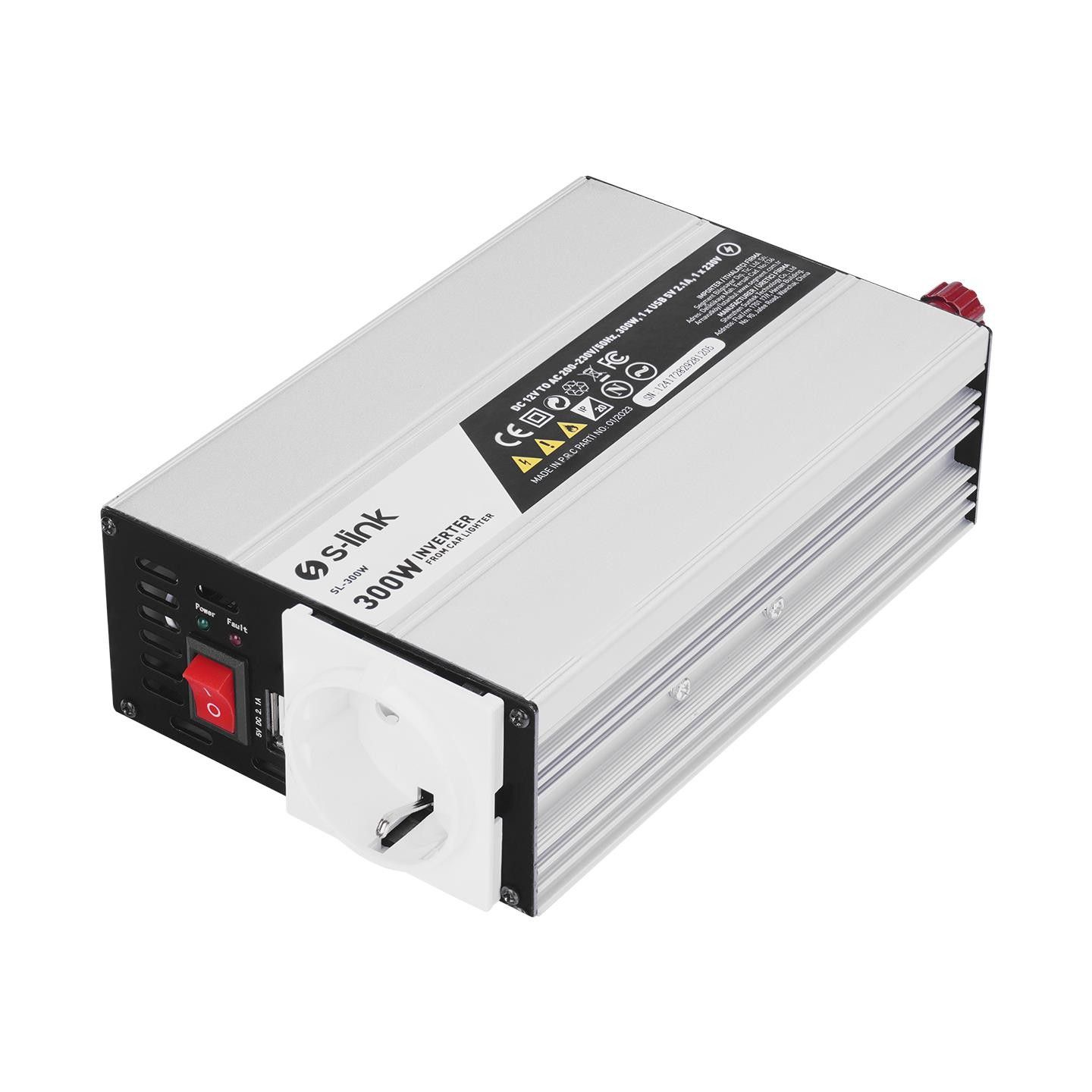 S-Link SL-300W 300W DC 12V-230V Çakmaktan İnvertör